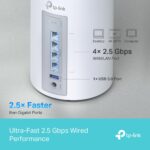 TP-LINK DECO BE65(3-PACK) Sistem Mesh WI-FI 7, BE9300, TRI-BAND, Standarde wireless: IEEE 802.11be/ax 6 GHz, IEEE 802.11be/ax/ac/n/a 5 GHz, IEEE 802.11ax/n/b/g 2.4 GHz, Viteze wireless: BE9300 6 GHz: 5760 Mbps (802.11be), 5 GHz: 2880 Mbps (802.11be), 2.4 GHz: 574 Mbps (802.11ax), 8 x antene interne - Image 3