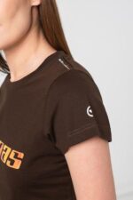 TRICOU  LOGO ORANGE FEMEI  COFFEE-M - Image 3