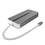 Lindy DST-Mx Duo Mini Docking Station USB Type-C, Dual display (4k), 100W Pass-through charging, rezolutie single display 4k@60, rezolutie dual display 4k@60 + 4k@30, 2x USB Type A, 1x USB-C (PD & Data), 2x HDMI, 1x RJ45, 2x Card reader (microSD & SD), 1x 3.5mm audio jack - Image 2