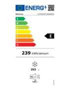 CONGELATOR ELECTROLUX LUT5NE26W, Capacitate totala 276 litri; Dimensiuni HxLxA : 186x60x64 cm; 7 rafturi; Usa reversibila; Nivel de zgomot 40 db; Clasa eficienta energetica E; Alb - Image 3