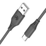 Cablu silicon Tellur USB to Type-C, 3A, 1m, negru - Image 2