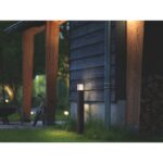Stalp LED pentru iluminat exterior Philips Stock, 6W, 600 lm, luminacalda (2700K), IP44, 770x104mm, Antracit - Image 2