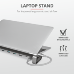 Dock USB Trust Dalyx, 10 porturi USB-C, aluminiu - Image 9