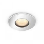 Spot LED incastrat Philips Hue Adore Bathroom, Bluetooth, GU10, 5W ,350lm, lumina alba (2200-6500K), IP44, 9cm,Crom