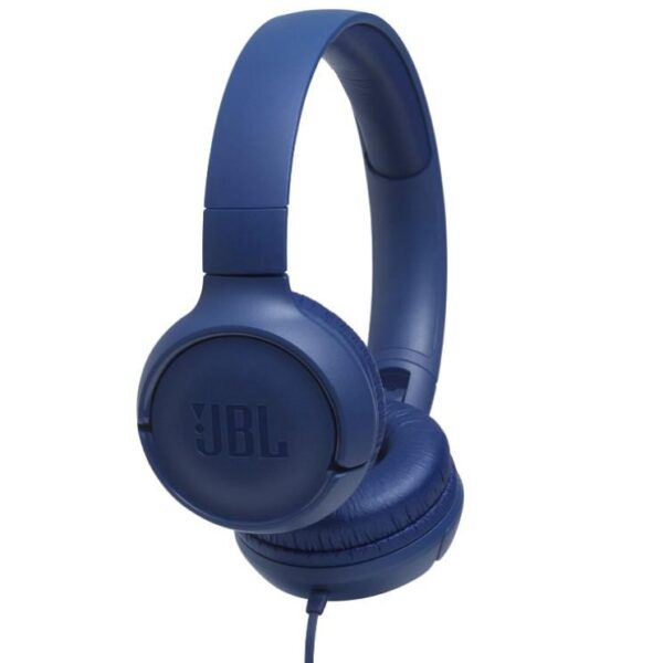 JBL Tune 500, OnEar Universal Headphones 1-button Mic/Remote - Blue (JBLT500BLU)