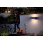 Aplica pentru exterior Philips Hedgehog, 1xE27, max 42W, IP44, 182x160x91mm, Gri - Image 3