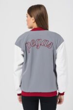 W JACHETA BOMBER GRI GRENA L - Image 3