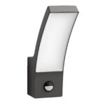 Aplica LED pentru exterior cu senzor de miscare Philips Splay, 12W, 1100lm, lumina calda (2700K), IP44, 240x80x160mm, Antracit
