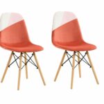 SET 2 SCAUNE STIL SCANDINAV - CORAL
