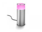 Stalp LED RGB pentru iluminat exterior Philips Hue Calla, 8W (49W), 590lm, lumina alba si color (2000-6500K), IP44, 252x102mm, Inox - Image 2