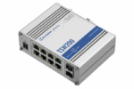TELTONIKA INDUSTRIAL 8Port Unmanaged POE TSW200, Interfata: 8 x ETH ports, 10/100/1000 Mbps, supports auto MDI/MDIX crossover, 2 x SFP ports, Standarde wireless: 802.3i, 802.3u, 802.3ab, 802.3x, 802.3az, 802.3ad, Porturi POE: 1-8, Buget POE: 240W, Latime de banda: 20 Gbps, Carcasa aluminiu - Image 3