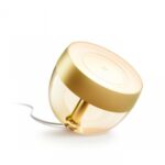 Lampa LED RGB Philips Hue Iris, gen4, Bluetooth, 8.2W, 570 lm, luminaalba si color (2000-6500K), IP20, 20.4cm, Gold