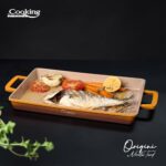 TAVA GRATAR ALUMINIU TURNAT 36 x 26.4 x 4 CM, NICOLAI TAND, ORIGINI, COOKING BY HEINNER - Image 5