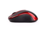 Mouse A4tech, wireless, 1000 dpi, butoane/scroll 3/1, negru/rosu - Image 2