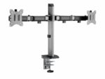 Suport 2 monitoare Serioux MM55-C024, compatibilitate  dimensiune ecran 17"-32",  greutate maximă suportata: (per ecran): 9kg, VESA: 75x75, 100x100, inclinare: +70°~-70°, pivotare: +90°~-90°, rotația ecranului: + 180°~-180°, instalare: clemă, grommet