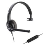 Casti Mono-casca AXTEL Voice 28 mono USB-A/USB-C, Cu fir, noise-canceling, Negru