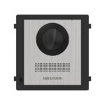 Post videointerfon de exterior pentru blocuri Hikvision DS-KD8003-IME1 (B)NS  2MP HD Camera, Fish eye, IR Supplement, RAM 256 MB,2 lock relays, 4-ch alarm input,Wired network 10/100 Mbps self-adaptive Ethernet, Network interface 1 RJ45, 12 VDC Power Input, Working temperature -40° C to 60° C, IP65