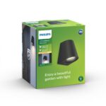 Aplica LED pentru exterior Philips Hue Virga, 3W (30W), 400 lm ,luminacalda (2700K), IP44, 103x92x122mm, Negru - Image 3