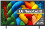 Televizor LG NanoCell 50NANO80A3B, 126 cm, Smart, 4K Ultra HD, Clasa F (Model 2025)
