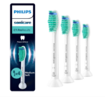 Rezerve PHILIPS Sonicare Pro Results HX6014/87, Pachet de 4 capete de periere, Standard, Click-on, Sincronizarea modurilor BrushSync, Alb, L x A x I (mm) 25.7x60x230.5