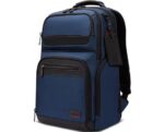 Lenovo ThinkPad Executive 16" Backpack, 22L capacity, 36.2 x 25.3 x 2.2 cm, 1.8kg, Outside Fabric Material: polyester 88%, leather 12%, Navy - Image 2