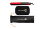 Placa de par Remington S6755 Sleek & Curl Manchester United Edition, 230 grade, Black Titanium Ceramic, Timp incalzire 15 sec, Functie Boost, Rosu/ Negru - Image 2