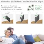 Suport TV plat/curbat de perete cu 2 brate Barkan BM443LP, 13"- 83", Max 50kg, VESA 600x400, negru - Image 5