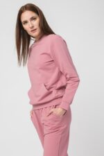 BLUZA COTON CASUAL FEMEI PINK-XS - Image 2
