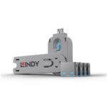 Adaptor Lindy LY-40452, USB Port Locks 4x, blue - Image 2
