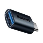 Adaptor Baseus Ingenuity Series Mini OTG, USB Type-C (T) to USB 3.1 (M), corp metalic, negru - Image 3