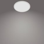 Plafoniera LED Philips Superslim CL550, 3 trepte de intensitate, 15W ,1500 lm, lumina neutra (4000K), IP44, 25cm, Alb - Image 4
