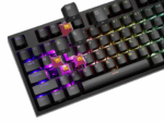 Tastatura gaming mecanica cu fir Genesis Thor 404 , iluminare RGB, switch-uri Peach, 107 taste, 11 butoane multimedia, negru - Image 6