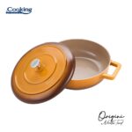 CRATITA ALUMINIU TURNAT + CAPAC 26x8 CM, 3.4L, NICOLAI TAND, ORIGINI, COOKING BY HEINNER - Image 2