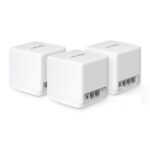 Mercusys Halo H60X(3-pack) Whole mesh Wi-Fi6 system, AX1500, Dual-band, Standarde wireless: IEEE 802.11ax/ac/n/a 5 GHz, IEEE 802.11n/b/g 2.4 GHz, Viteza wireless: 1201 Mbps on 5 GHz, 300 Mbps on 2.4 GHz, Dimensiuni:88 × 88 × 88 mm, Interfata: 3 x 10/100/1000LAN/WAN, Pachetul contine 1 x Halo H60XR - Image 2