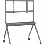 Stand TV mobil Serioux TV15068FW, compatibilitate  dimensiune ecran 50"-86, dimensiuni 1067x801x1725mm, VESA:  200x200, 300x200, 400x200, 300x300, 400x300, 400x400, 600x400, 800x400, 600x600, 800x600, greutate maxima suportata 120 kg, tv reglabil in inaltime, greutate maxima suportata raft, 10 kg