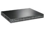 "JetStream™ 52-Port Gigabit L2+ Managed Switch with 48-Port PoE+ PORT: 48× Gigabit PoE+ Ports, 4× Gigabit SFP Slots, RJ45/Micro-USB Console Port SPEC: 802.3at/af, 384 W PoE Power, 1U 19-inch Rack-mountable Steel Case FEATURE: Integration with JetStream™ SDN Controller,Static Routing, 802.1Q VLAN - Image 3