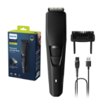 Aparat de tuns barba PHILIPS Seria 3000 BT3234/15,  Lame din otel inoxidabil cu ascutire automata, 0.5-10mm, Utilizare fara fir, 60 min, Negru, L x A x I (mm) 71x142x225