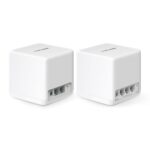 Mercusys Halo H60X(2-pack) Whole mesh Wi-Fi6 system, AX1500, Dual-band, Standarde wireless: IEEE 802.11ax/ac/n/a 5 GHz, IEEE 802.11n/b/g 2.4 GHz, Viteza wireless: 1201 Mbps on 5 GHz, 300 Mbps on 2.4 GHz, Dimensiuni:88 × 88 × 88 mm, Interfata: 3 x 10/100/1000LAN/WAN, Pachetul contine 1 x Halo H60XR - Image 2