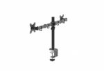 Suport dublu monitor Serioux, MM1903A, mobil, tilt:+/- 90 °, swivel: 180 ° , rotatie 360°, VESA: 75×75 / 100×100mm, compatibilitate 10"-27" , reglabil pe inaltime: 400mm ,extensie braț: 415mm ,greutate maxima suportata 8 kg, culoare negru - Image 3
