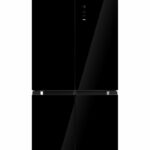 Side by Side HEINNER HSBS-M515MDINVHGBKE++, No Frost, 515 L, Clasa E, Sticla neagra