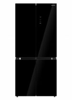 Side by Side HEINNER HSBS-M515MDINVHGBKE++, No Frost, 515 L, Clasa E, Sticla neagra