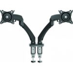 Suport Monitor de Birou Dublu, BARKAN M142P, 13" - 29", VESA 75x75, suporta pana la 6kg, negru