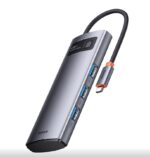 Hub extern Baseus Metal Gleam, gri