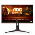 Monitor Gaming AOC 27G2SPU/BK, 27", 1920 x 1080 pixeli, Black, Red, 3 ani Garantie