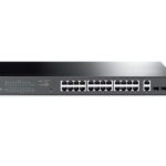 "28-Port Gigabit Easy Smart Switch with 24-Port PoE+ PORT: 24× Gigabit PoE+ Ports, 2× Gigabit Non-PoE Ports, 2×  Gigabit SFP Slots SPEC: 802.3at/af, 250 W PoE Power, 1U 19-inch Rack-mountable Steel Case FEATURE: PoE Auto Recovery, MTU/Port/Tag-based VLAN, QoS, IGMP Snooping, Web/Utility Management