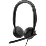 Casti Head-band DELL WH3024, Cu fir, Negru