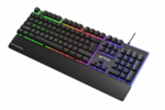 Tastatura gaming cu fir iluminata Serioux Nexor, interfata USB, numar de taste: 104, material ABS, anti-ghosting: 19 taste, lungime cablu 1.5m PVC, dimensiuni (LxAxH): 435.74 × 178.54 × 33.62 mm, negru - Image 2