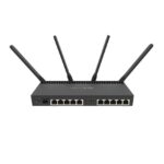 MikroTik RouterBOARD 4011iGS+5HacQ2HnD with Annapurna Alpine AL21400Cortex A15 CPU (4-cores, 1.4GHz per core), 1GB RAM, 512 MB, 10xG bit LAN,1xSFP+ port, built-in 5Ghz 802.11ac four chain wireless with exter