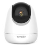 Camera Supraveghere WIFI, wireless TENDA CP6, Horizontal rotation:355°,All-round Vision:360° Vertical, rotation: 155°(90° up, 65° down), slot MicroSD ( pana la 128 GB) obiectiv:4mm, F2.2, antena interna, rezolutie:2304*1296, filtru ICR infrarosu 12m, standard wireless: IEEE 802.11b/g/n @2.4GHz