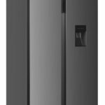 Side by Side HEINNER HSBS-HM529NFBKWDE++, No Frost, 529 L, Clasa E, Dozator apa, Inox